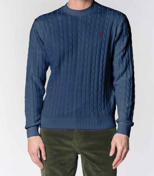 U.S POLO ASSN MAN CABLE KNIT SWEATER