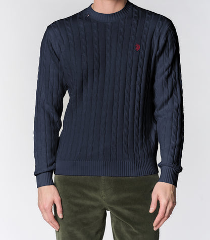 U.S POLO ASSN MAN CABLE KNIT SWEATER