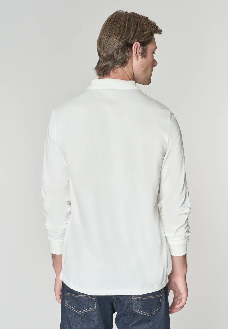 U.S POLO ASSN LS POLO SHIRT IN PIQUE COTTON