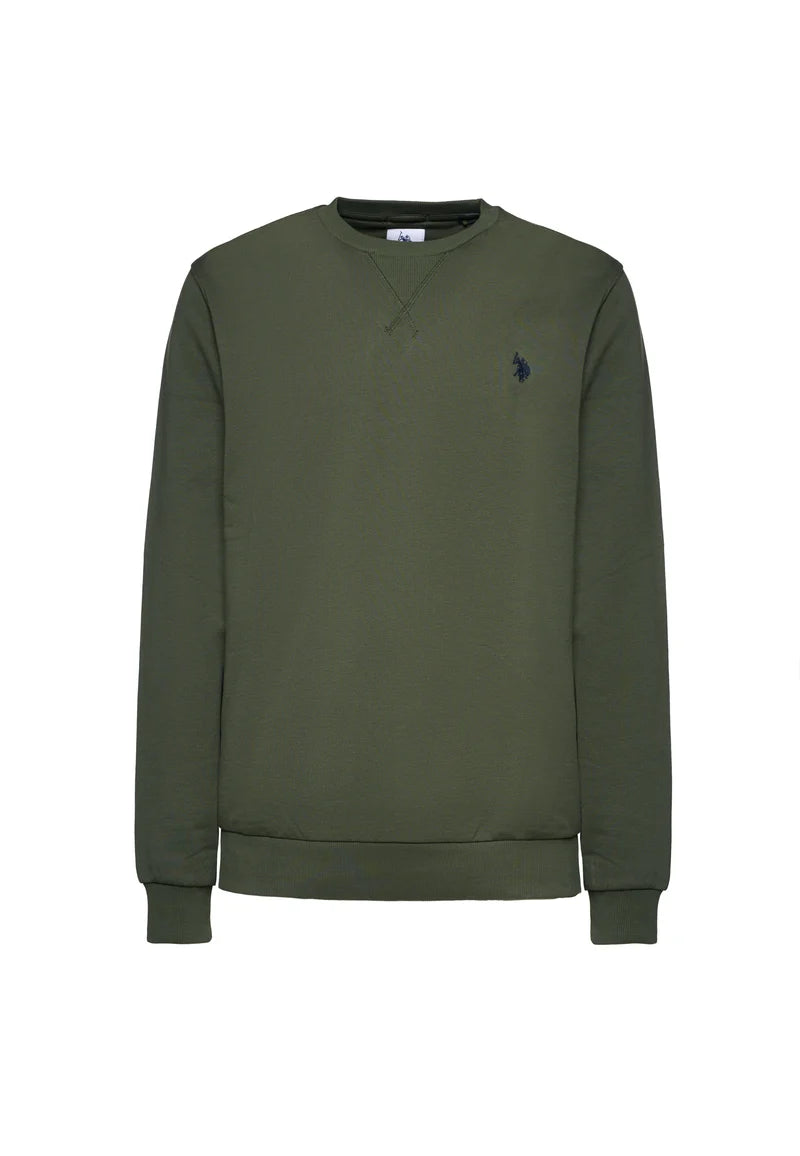 U.S POLO ASSN CREWNECK COTTON SWEATSHIRT WITH LOGO