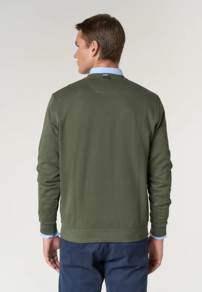 U.S POLO ASSN CREWNECK COTTON SWEATSHIRT WITH LOGO