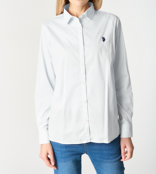 U.S POLO ASSN WOMAN STRETCH COTTON SHIRT