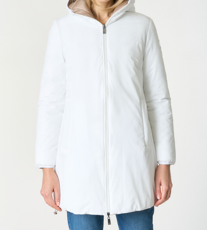 U.S POLO ASSN WOMAN REVERSIBLE LONG PUFFER JACKET
