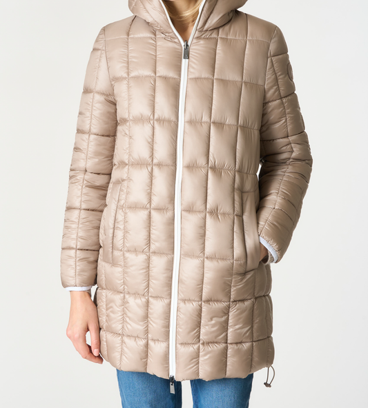 U.S POLO ASSN WOMAN REVERSIBLE LONG PUFFER JACKET