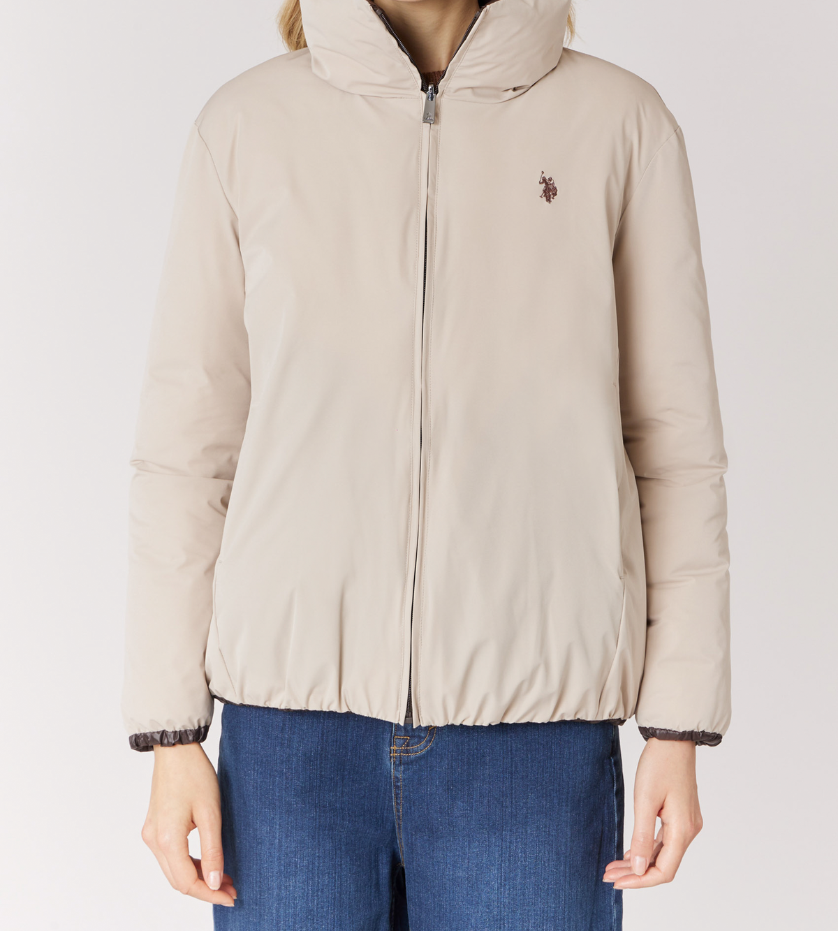 U.S POLO ASSN WOMAN REVERSIBLE PUFFER JACKET