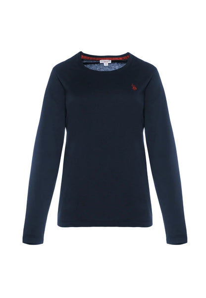 U.S POLO ASSN WOMAN CREW NECK T-SHIRT WITH LOGO