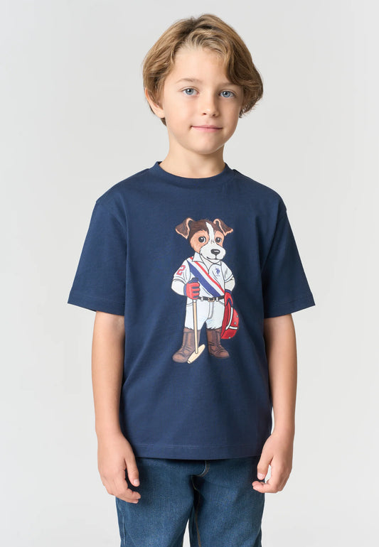 U.S POLO ASSN KIDS DOG PLAYER T SHIRT