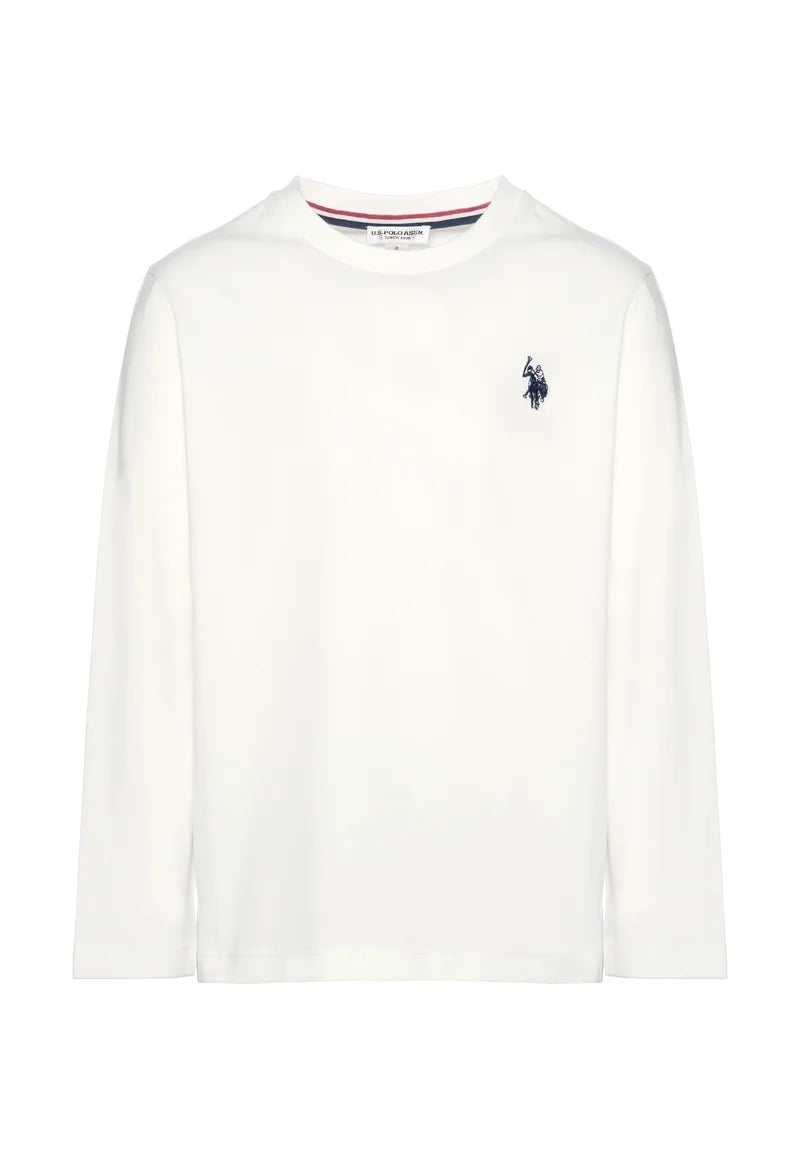 U.S POLO KIDS LONG-SLEEVED COTTON T-SHIRT