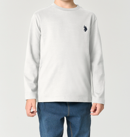 U.S POLO KIDS LONG-SLEEVED COTTON T-SHIRT