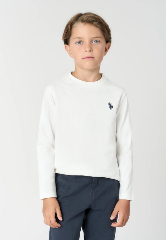 U.S POLO KIDS LONG-SLEEVED COTTON T-SHIRT