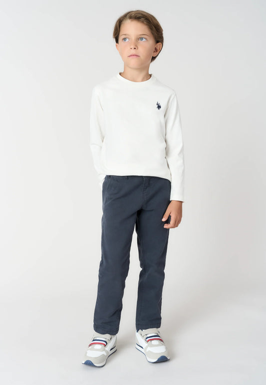 U.S POLO KIDS LONG-SLEEVED COTTON T-SHIRT