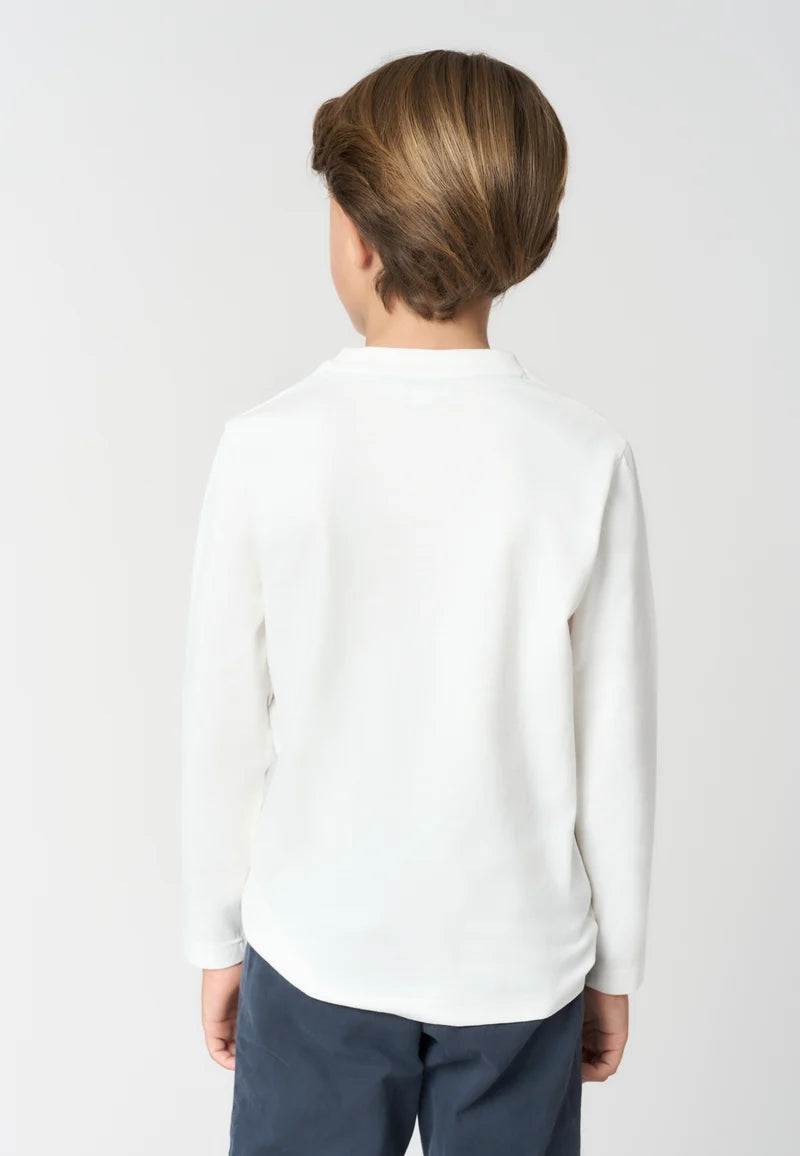 U.S POLO KIDS LONG-SLEEVED COTTON T-SHIRT