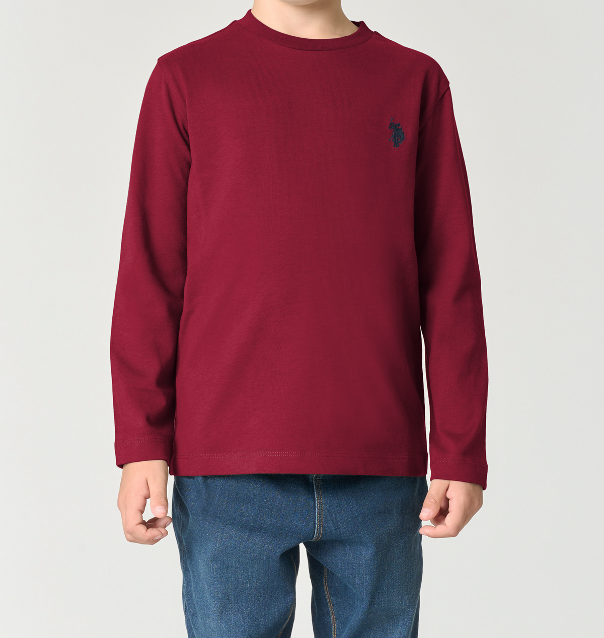 U.S POLO KIDS LONG-SLEEVED COTTON T-SHIRT