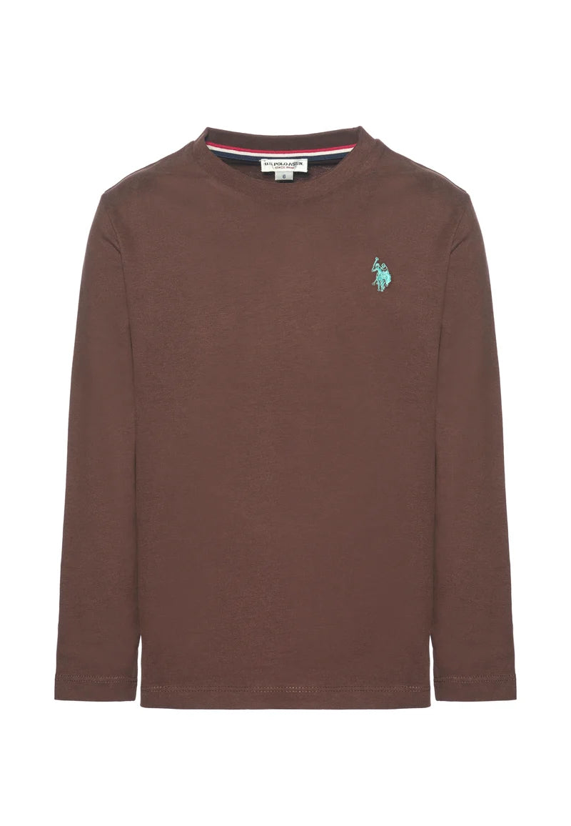 U.S POLO KIDS LONG-SLEEVED COTTON T-SHIRT