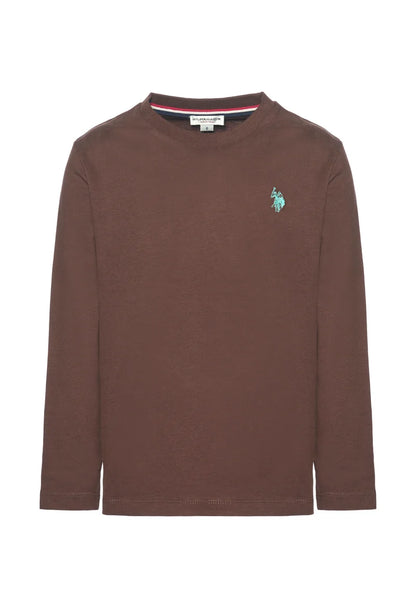 U.S POLO KIDS LONG-SLEEVED COTTON T-SHIRT