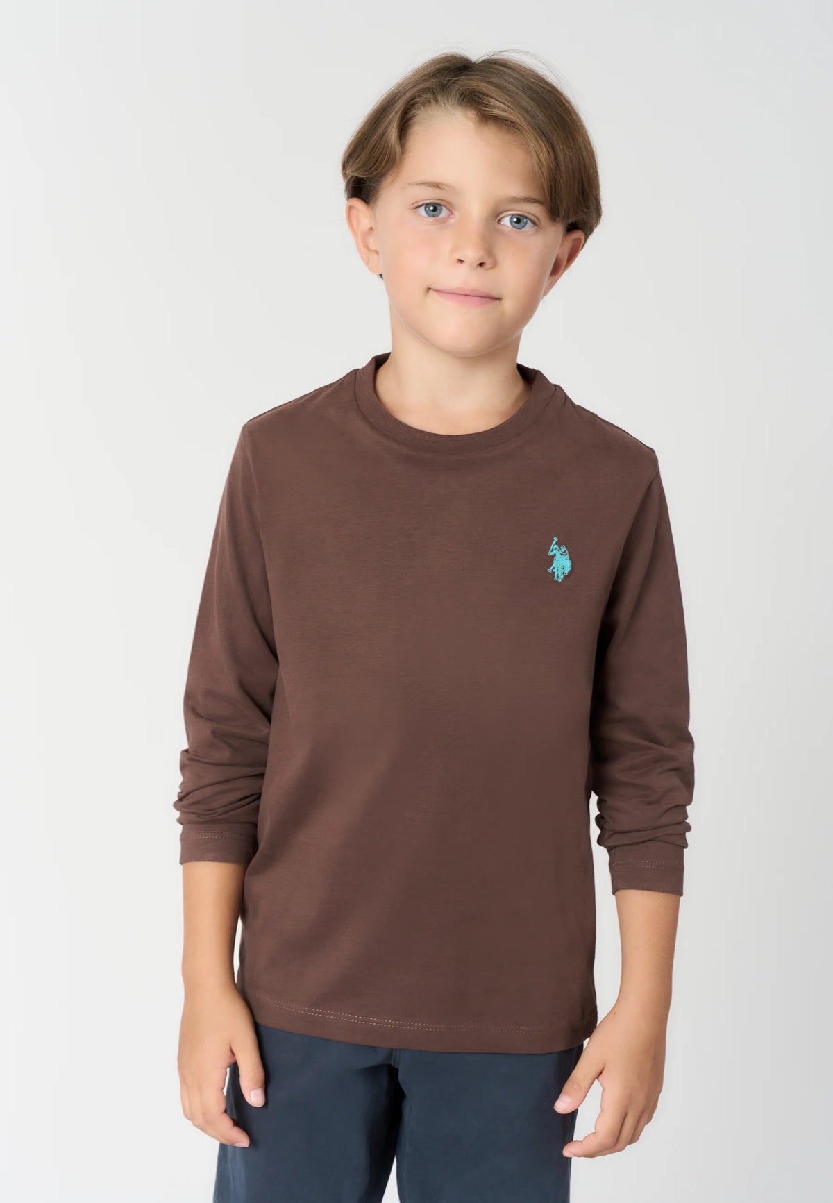 U.S POLO KIDS LONG-SLEEVED COTTON T-SHIRT