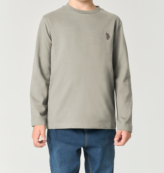 U.S POLO KIDS LONG-SLEEVED COTTON T-SHIRT