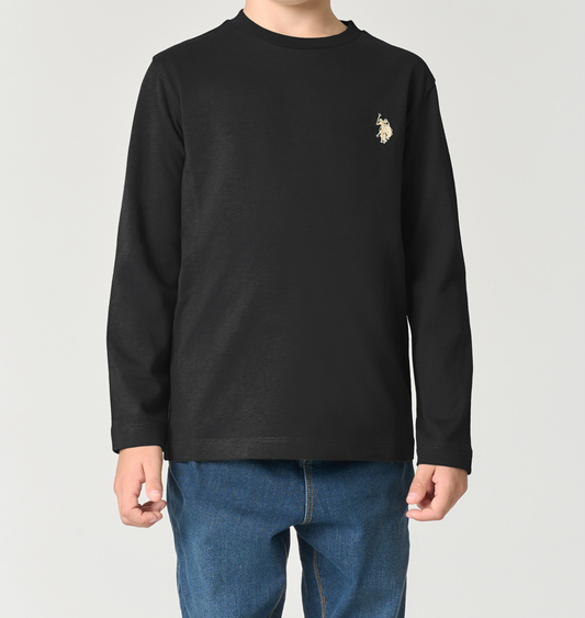 U.S POLO KIDS LONG-SLEEVED COTTON T-SHIRT