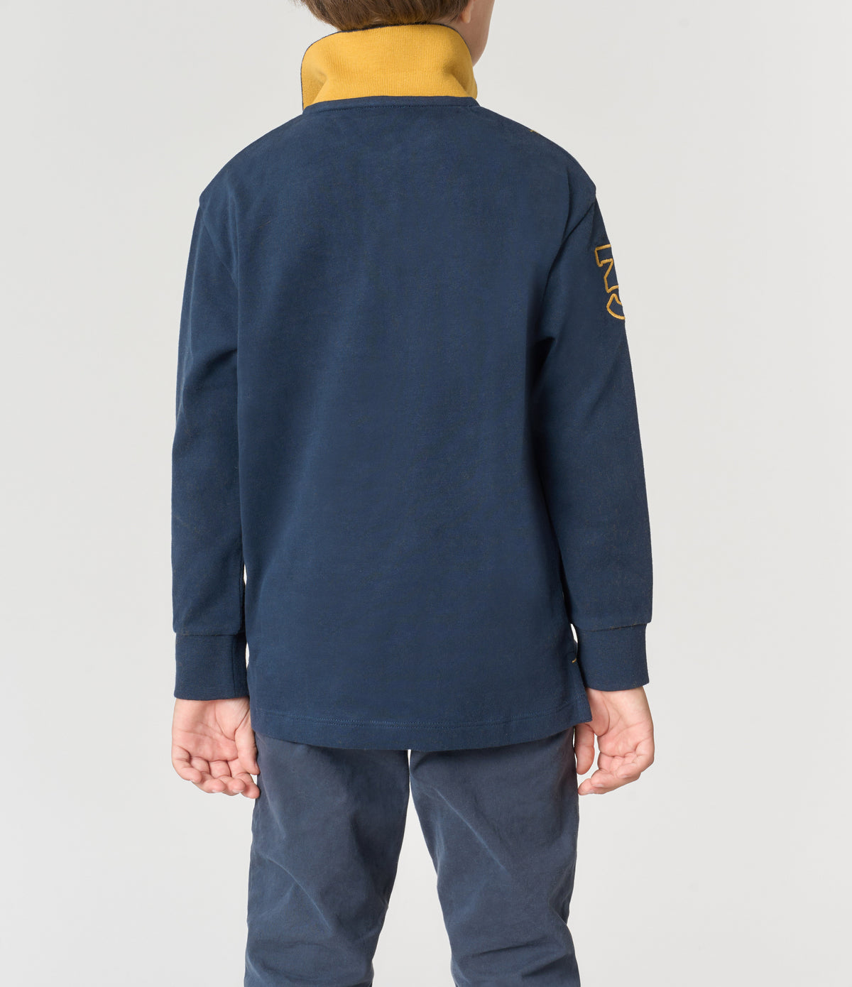 U.S POLO ASSN KIDS POLO SHIRT MAXI LOGO & COLORED UNDERCOLLAR