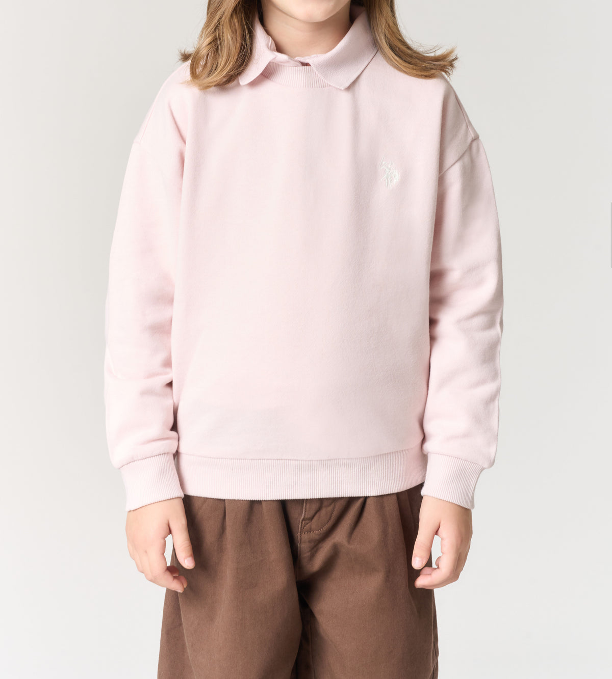 U.S POLO ASSN MAN CREWNECK SWEATSHIRT WITH LOGO