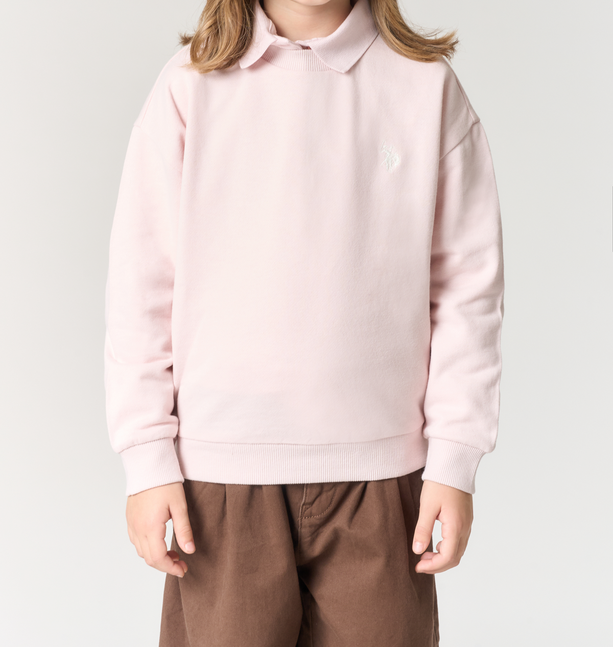 U.S POLO ASSN MAN CREWNECK SWEATSHIRT WITH LOGO
