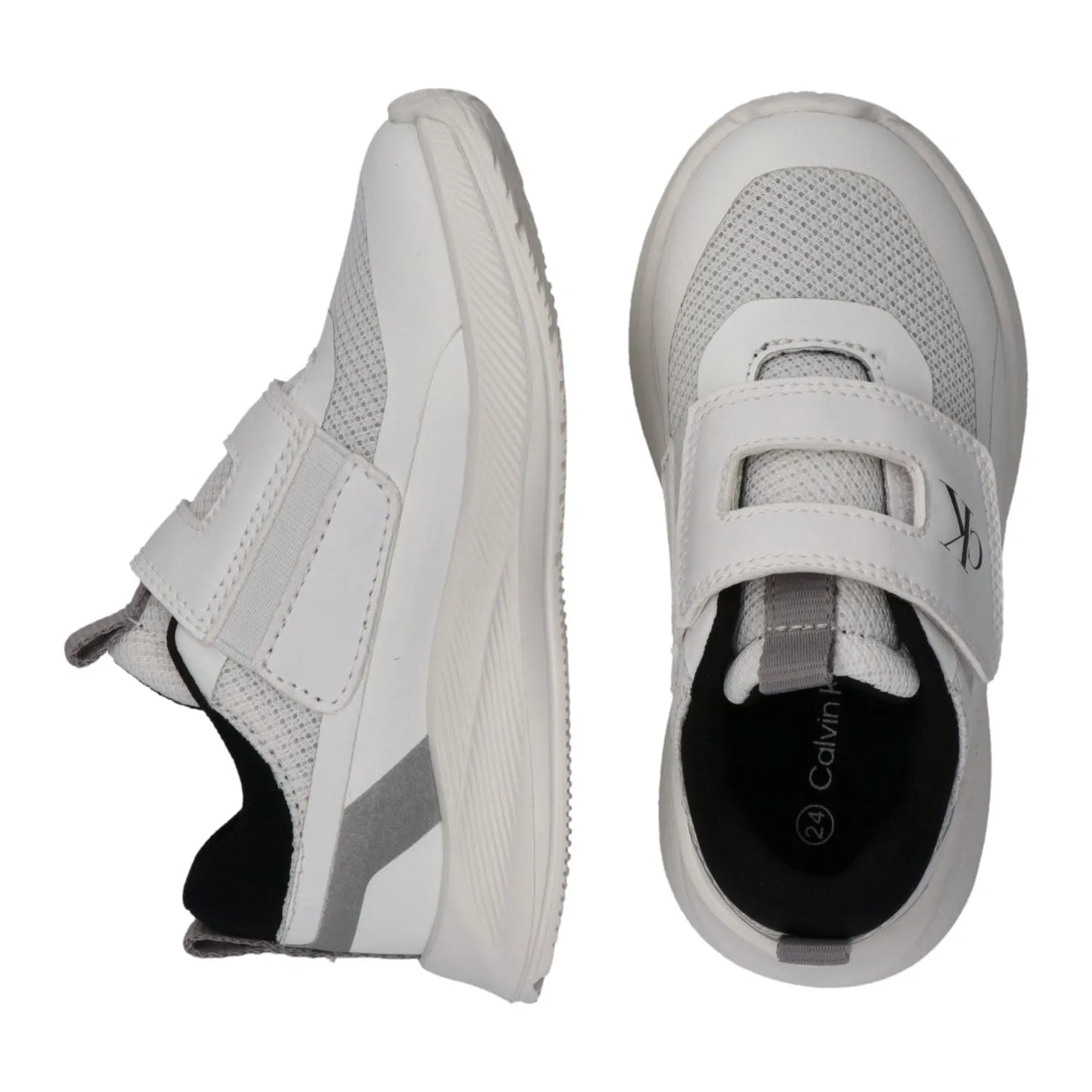 CALVIN KLEIN KIDS LOW CUT VELCRO SNEAKERS