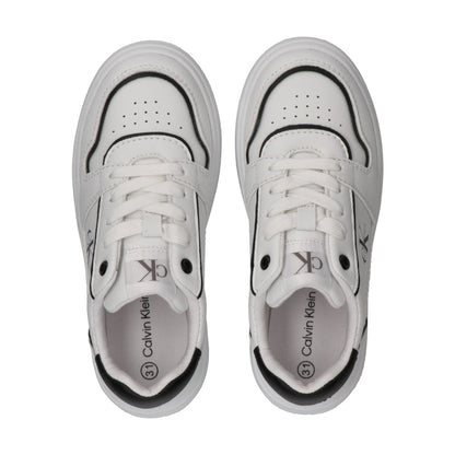 CALVIN KLEIN KIDS LOW CUT LACE-UP SNEAKERS