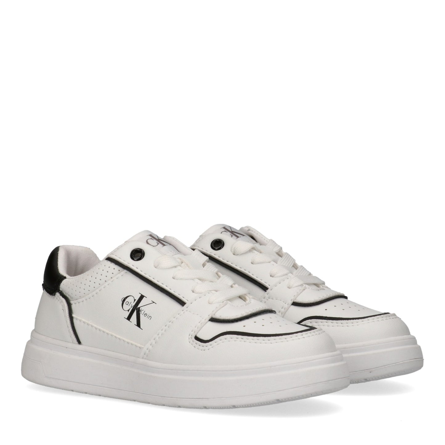 CALVIN KLEIN KIDS LOW CUT LACE-UP SNEAKERS