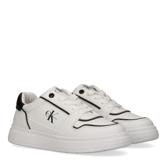 CALVIN KLEIN KIDS LOW CUT LACE-UP SNEAKERS
