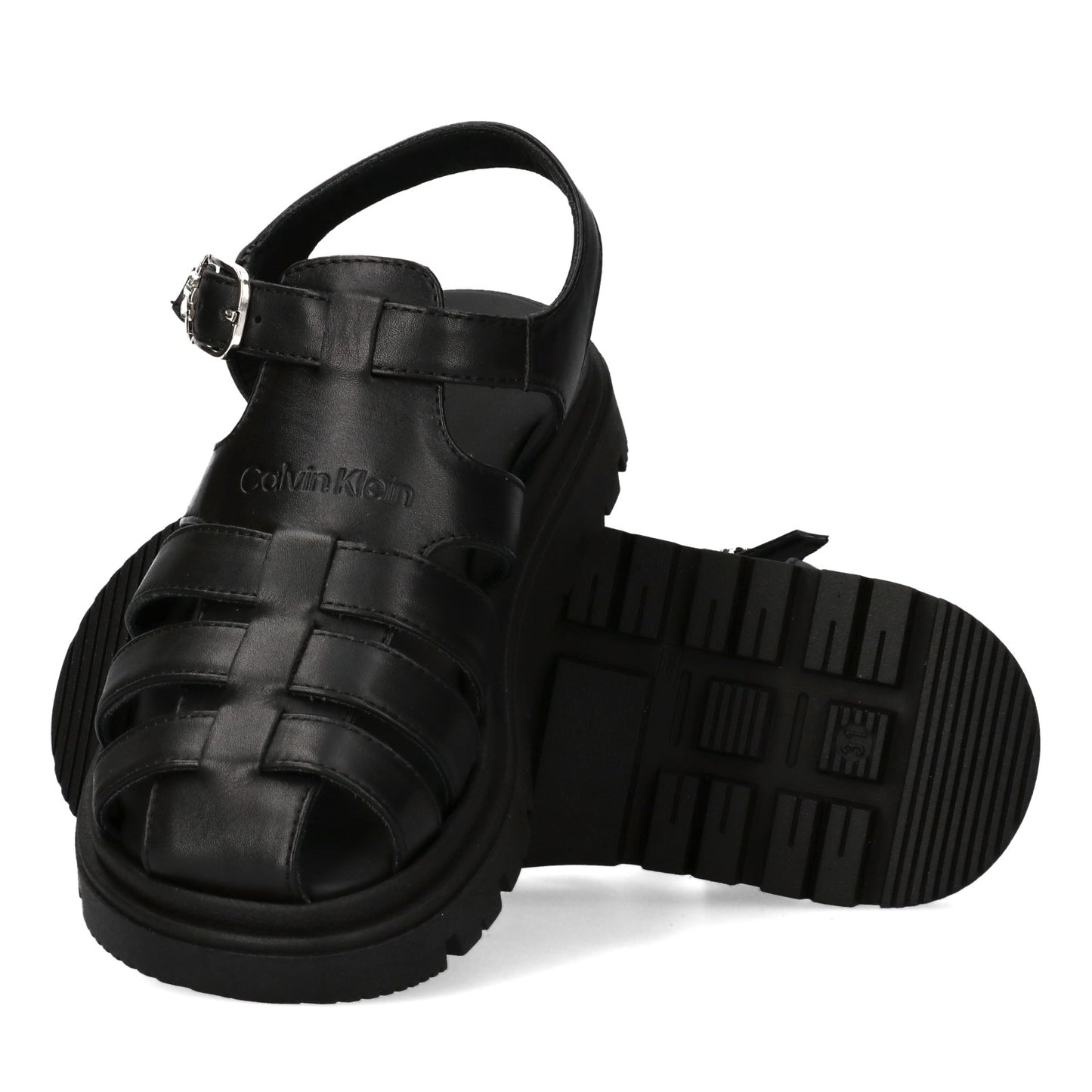 CALVIN KIDS LEATHER SANDALS