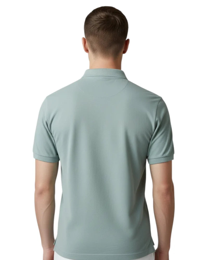 U.S PPOLO ASSN MAN SILVER & GOLD POLO SHIRT