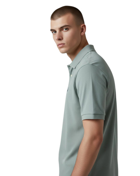 U.S PPOLO ASSN MAN SILVER & GOLD POLO SHIRT