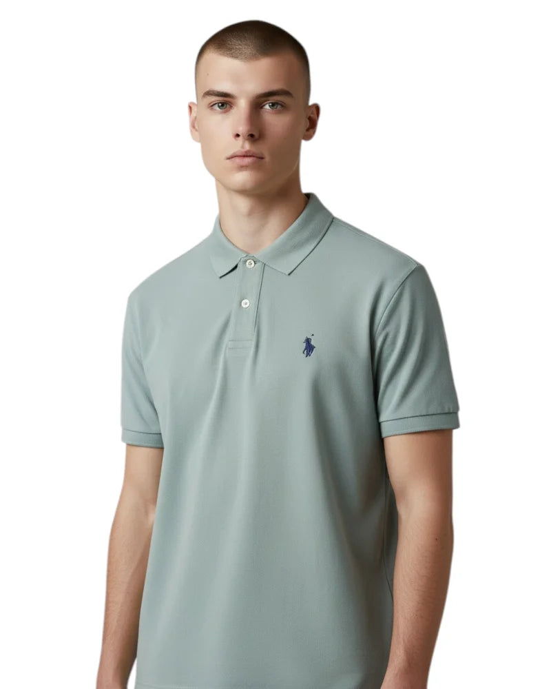 U.S PPOLO ASSN MAN SILVER & GOLD POLO SHIRT