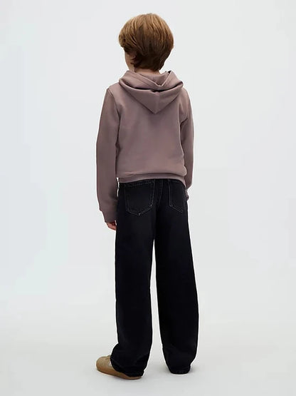 CALVIN KLEIN KIDS TERRY WOVEN LABEL HOODIE