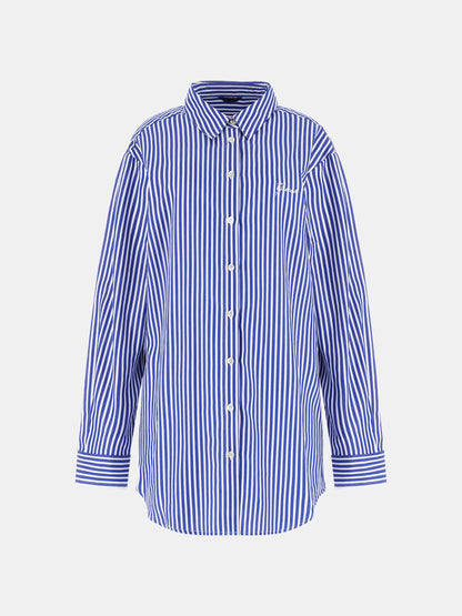 GUESS WOMAN TECLA OVERSIZED STRIPED SHIRT