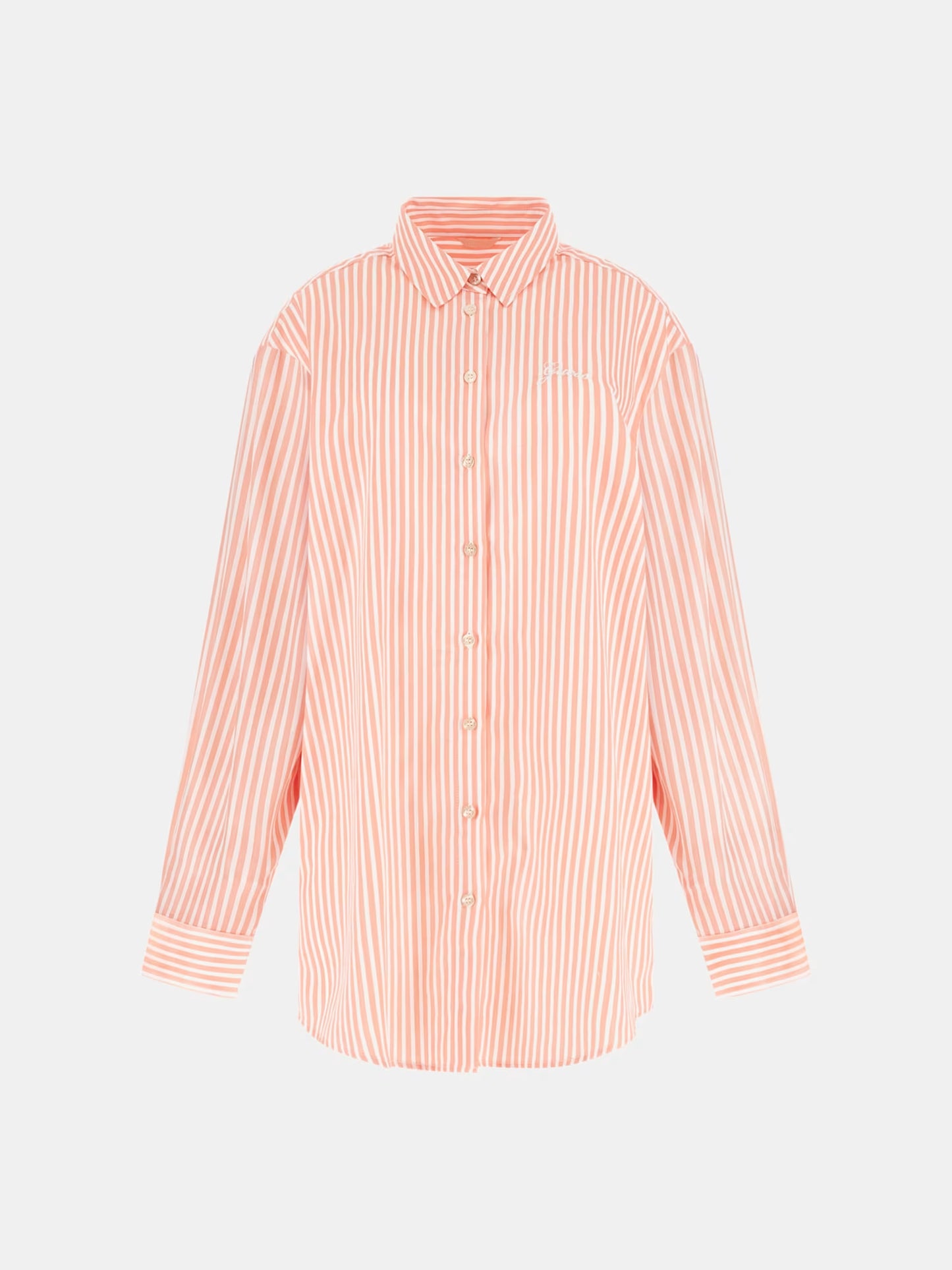 GUESS WOMAN TECLA OVERSIZED STRIPED SHIRT
