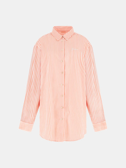 GUESS WOMAN TECLA OVERSIZED STRIPED SHIRT