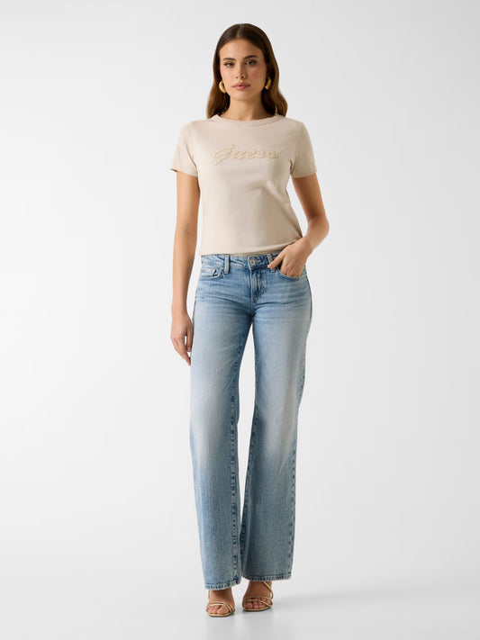 GUESS WOMAN 3D GUESS SCRIPT T SHIRT