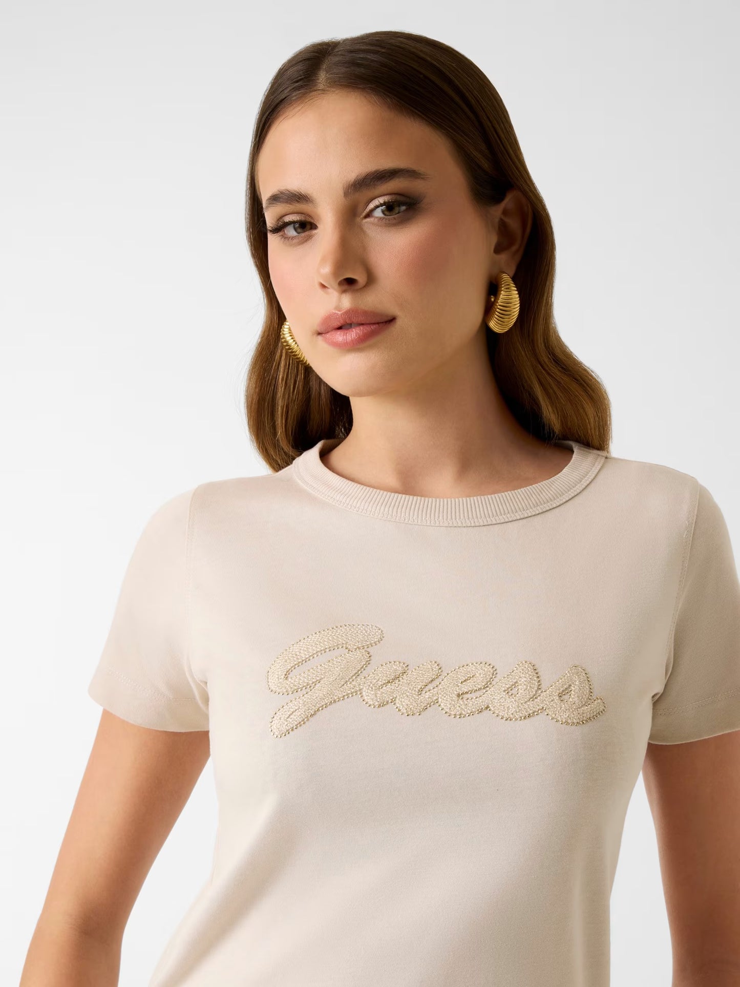GUESS WOMAN 3D GUESS SCRIPT T SHIRT