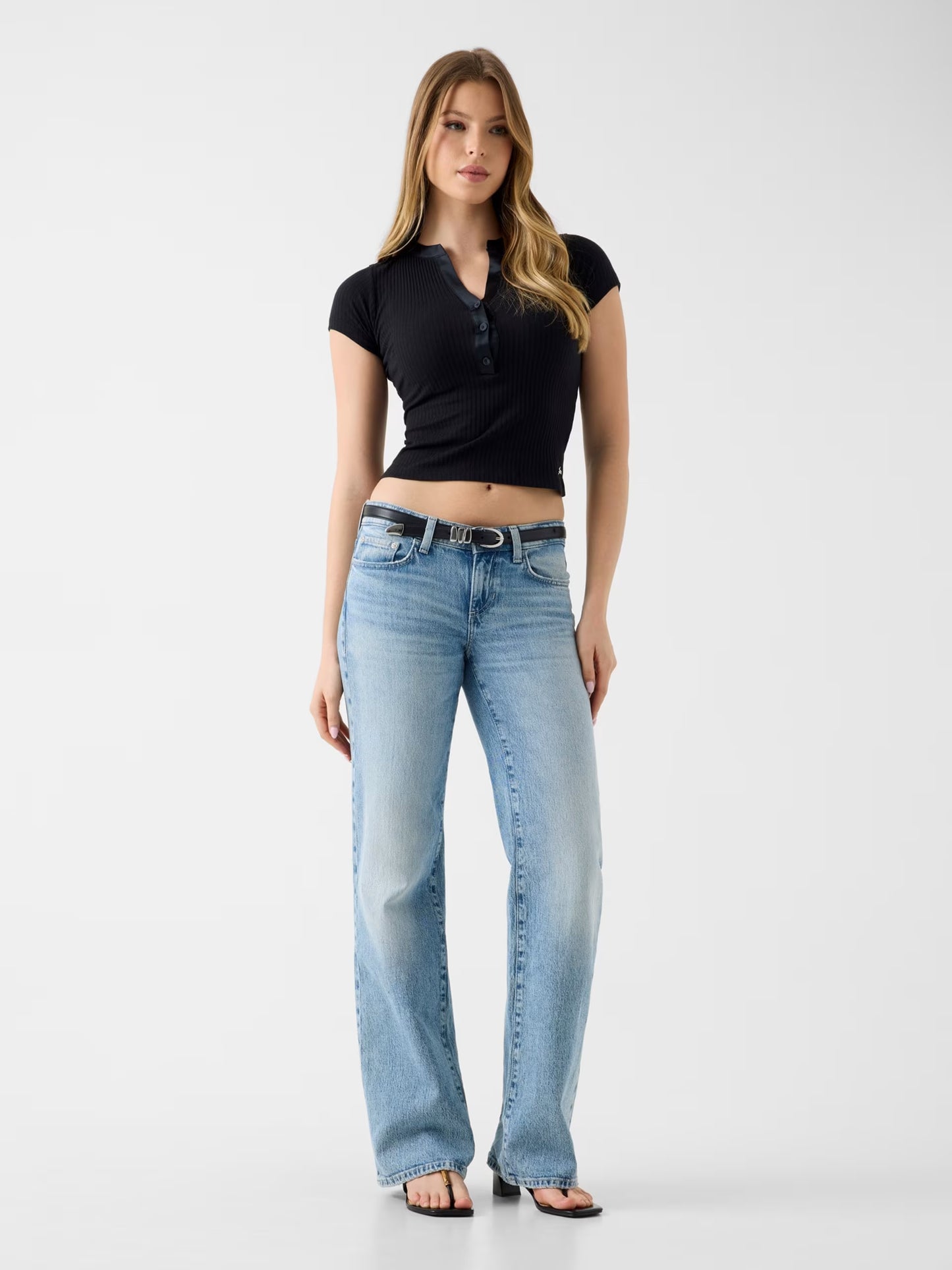 GUESS WOMAN SERAFINO SLIM FIT KNIT TOP