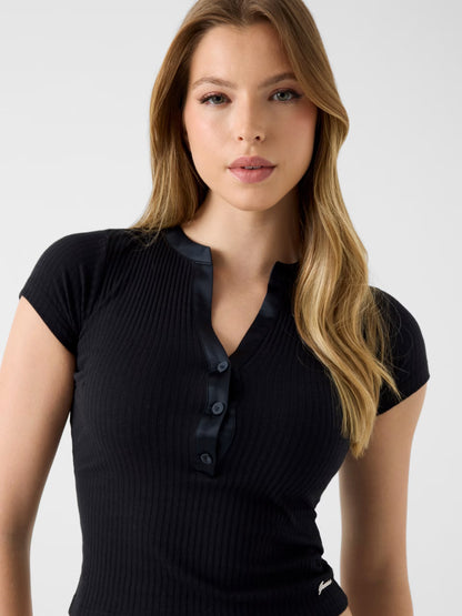 GUESS WOMAN SERAFINO SLIM FIT KNIT TOP