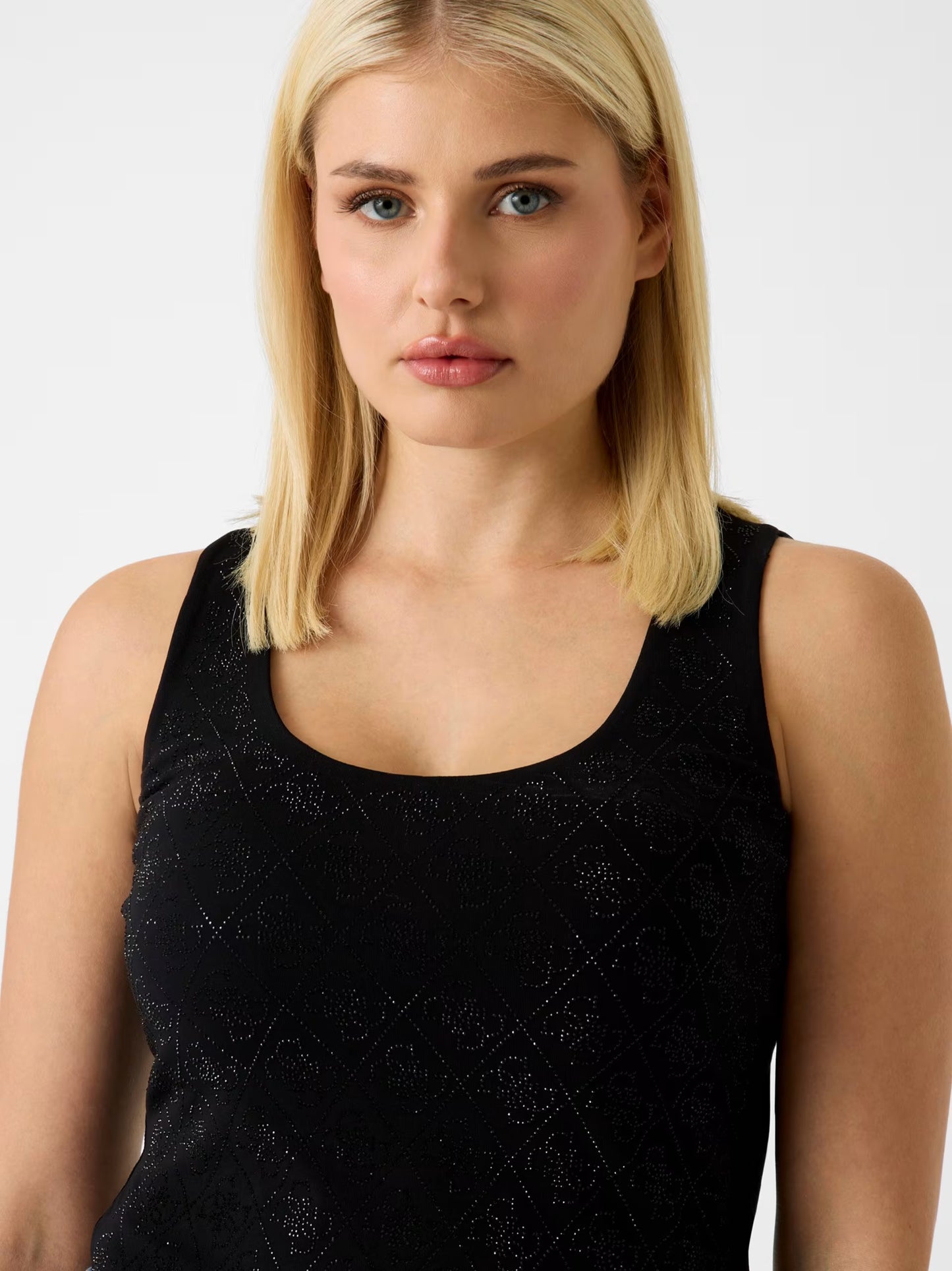GUESS WOMAN 4G ALLOVER PRINT LOGO TANK TOP