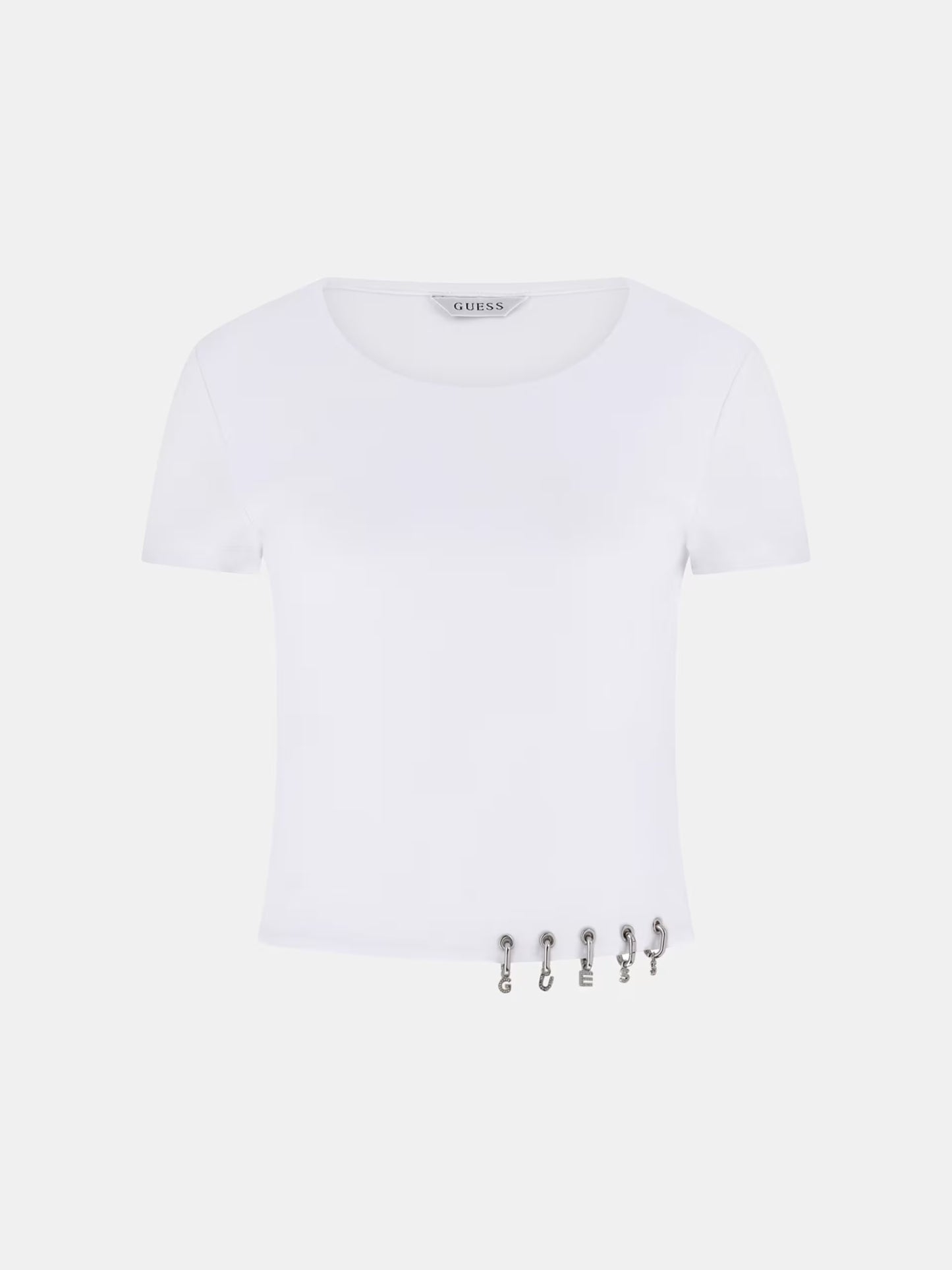 GUESS WOMAN ELISABETTE CROPPED KNIT TOP