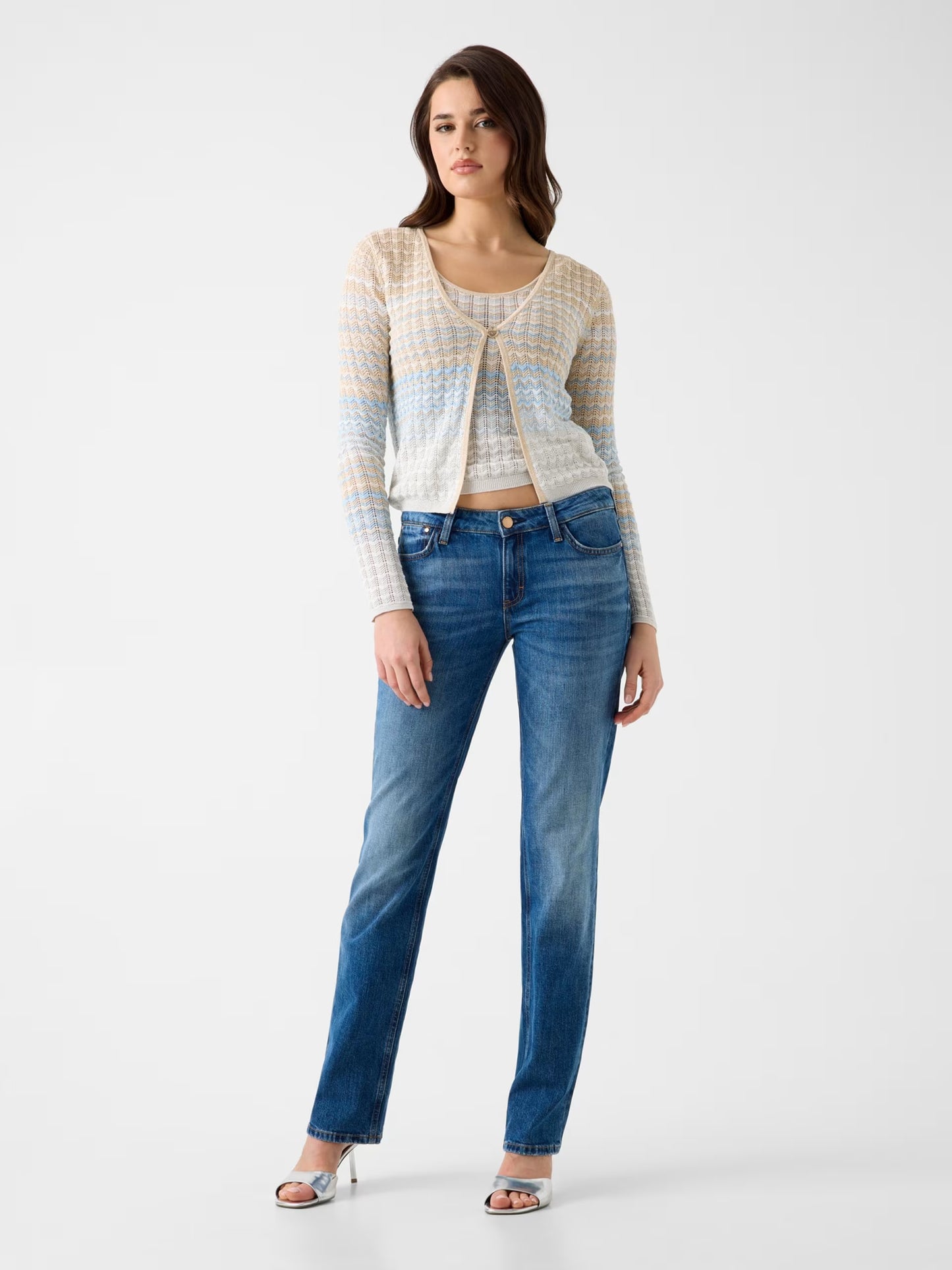 GUESS WOMAN ROSALYN COVER SHOULDER SWEATSHIRT
