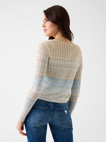 GUESS WOMAN ROSALYN COVER SHOULDER SWEATSHIRT