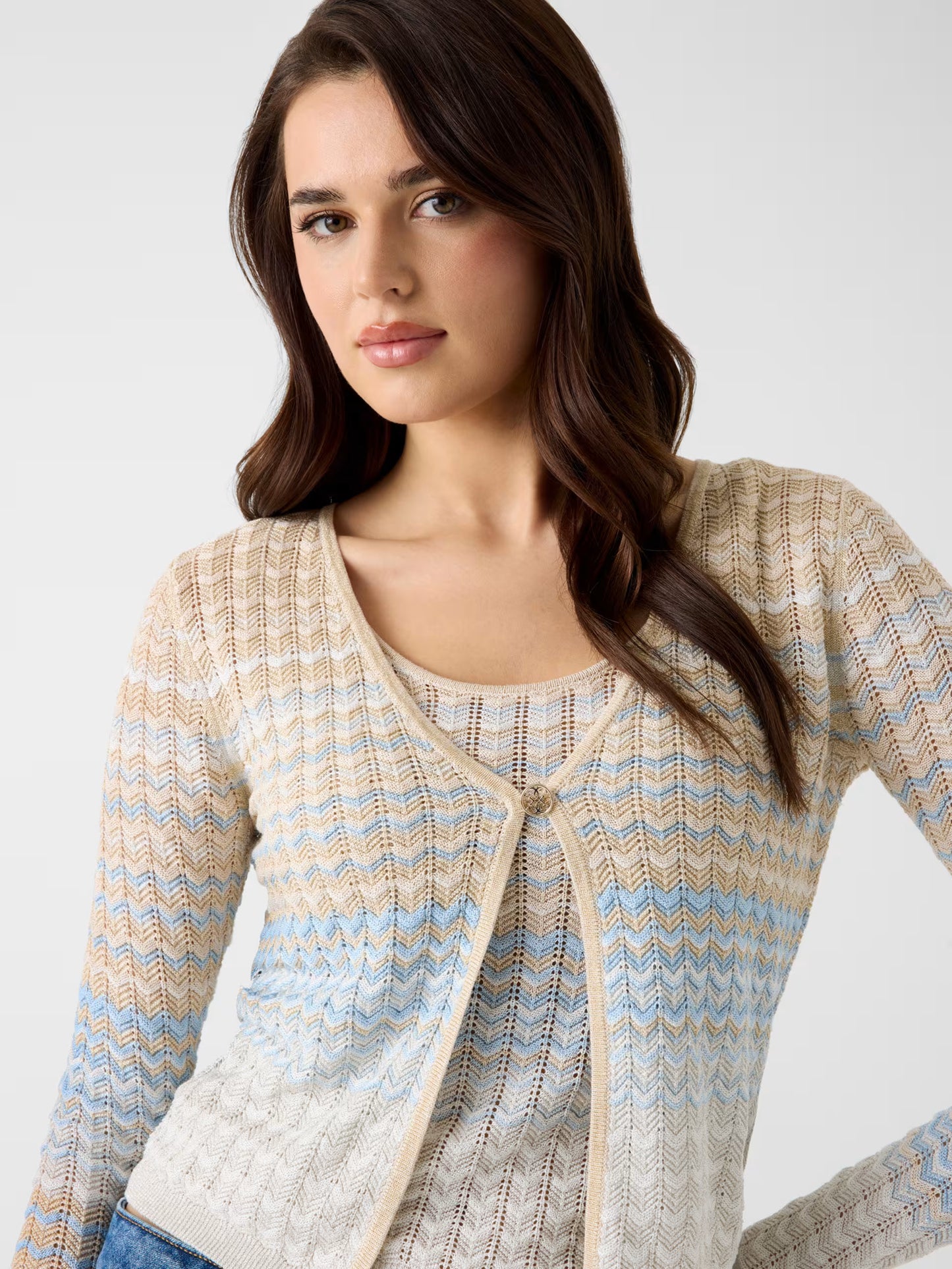 GUESS WOMAN ROSALYN COVER SHOULDER SWEATSHIRT