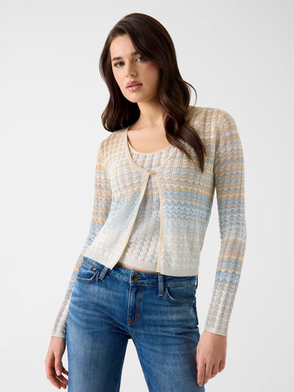 GUESS WOMAN ROSALYN COVER SHOULDER SWEATSHIRT