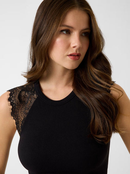 GUESS WOMAN MILLIE SEAMLESS LACE TOP