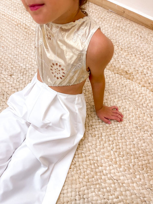 TWO SCOOPS WHITE JASMINE ONESIE