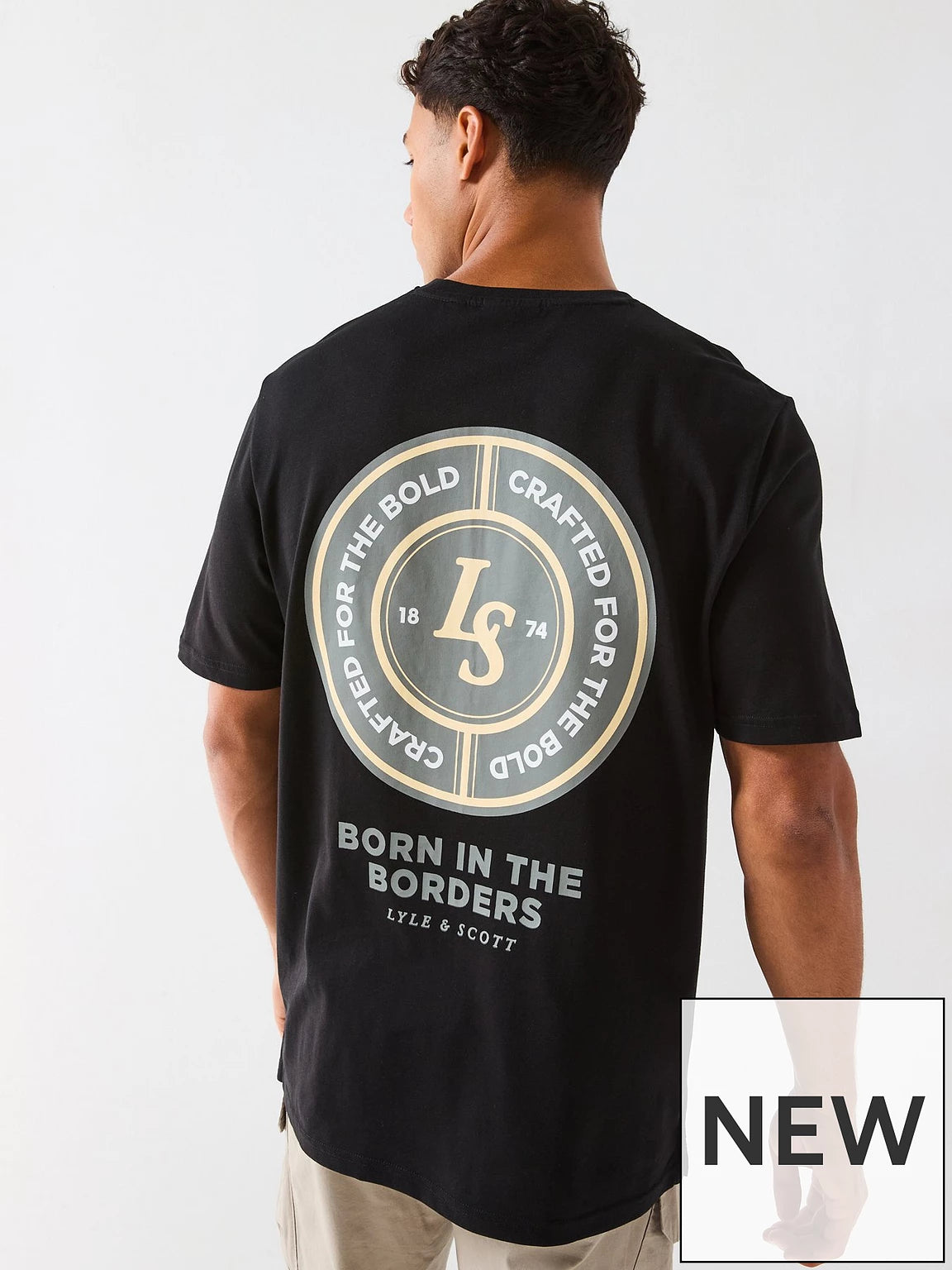 LYLE & SCOTT BORN IN THE BORDERS T SHIRT